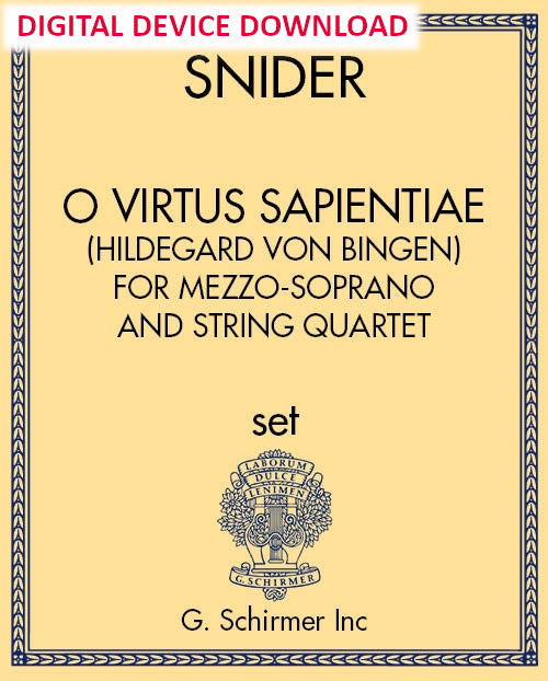 O virtus Sapientiae - Digital (Not Printable)
