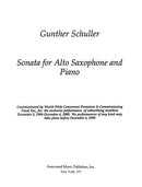 Sonata for Alto Sax and Piano