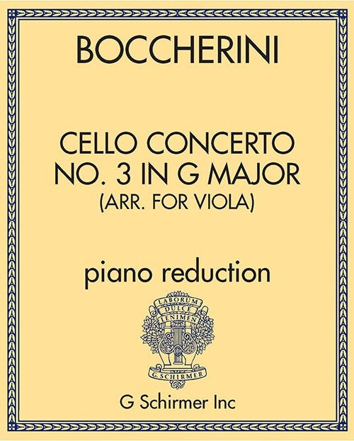 Cello Concerto No. 3 in G Major (arr. for viola)