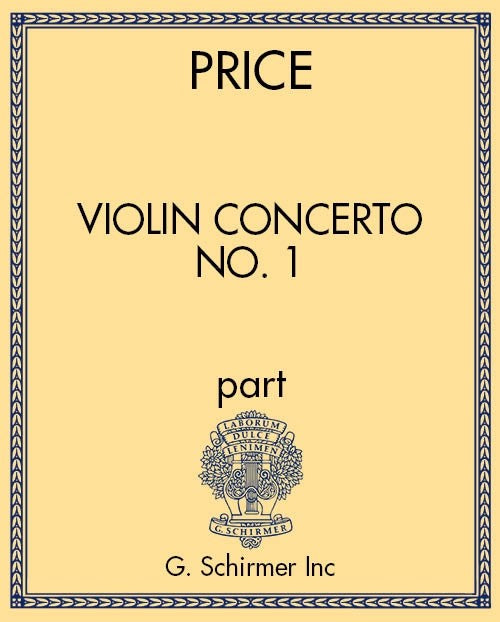 Violin Concerto No. 1 (solo part)