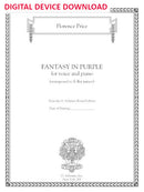 Fantasy in Purple (in E-flat minor) - Digital (Not Printable)