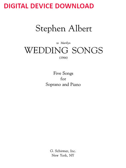 Wedding Songs - Digital (Not Printable)