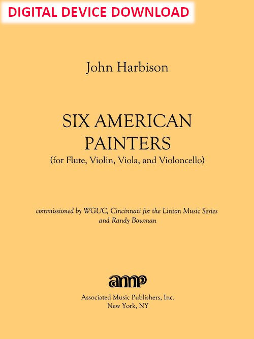 Six American Painters (flute version) - Digital (Not Printable)