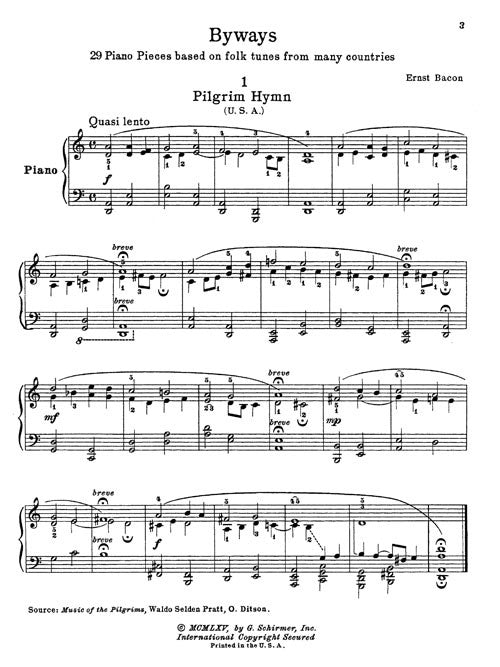 Byways: 29 Piano Pieces based on Folk Tunes from Many Countries - Digital (Not Printable)