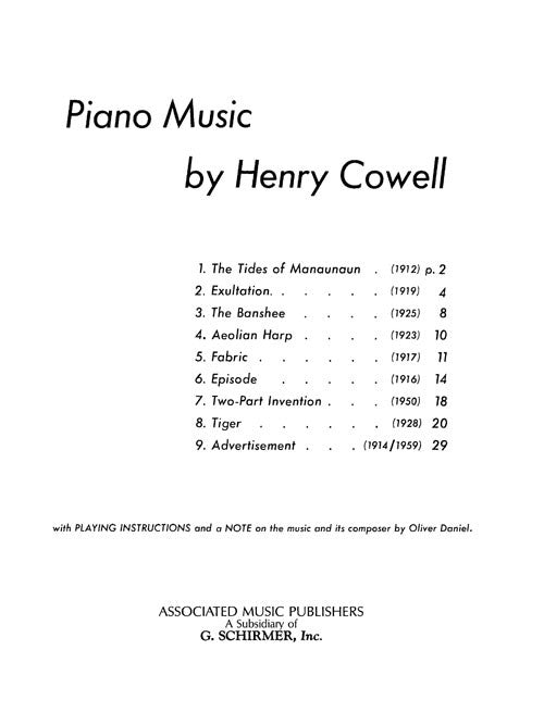 Piano Music Vols. I & II - Digital (Not Printable)
