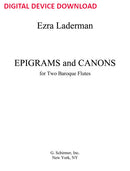Epigrams and Canons - Digital (Not Printable)