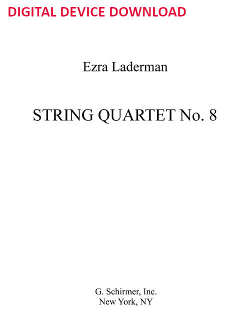 String Quartet No. 8 - Digital (Not Printable)