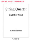 String Quartet No. 9 - Digital (Not Printable)