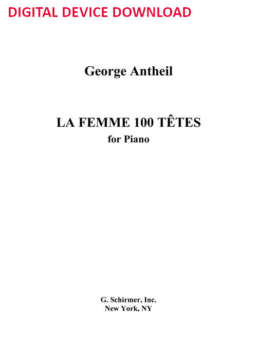 La femme 100 têtes — 45 Preludes and Percussion Dance - Digital (Not Printable)