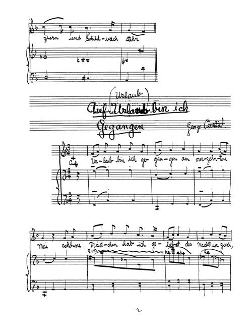 Five Lieder - Digital (Not Printable)