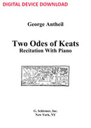 Two Odes of Keats - Digital (Not Printable)