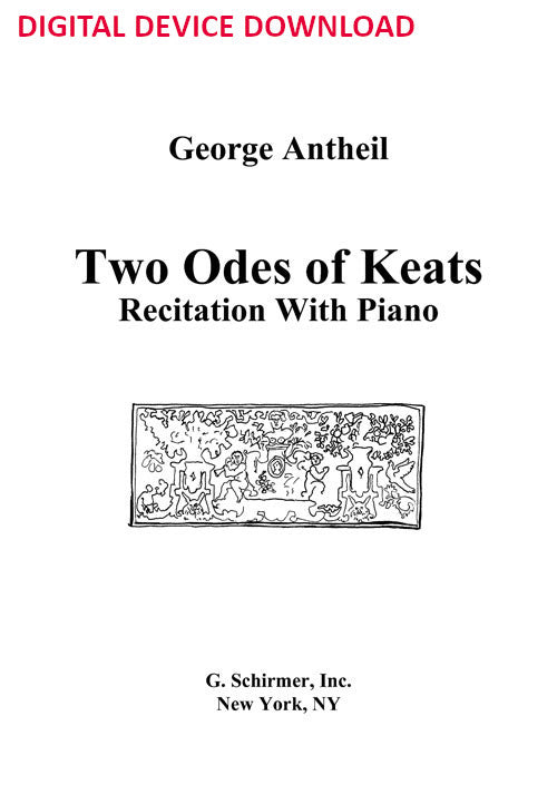 Two Odes of Keats - Digital (Not Printable)