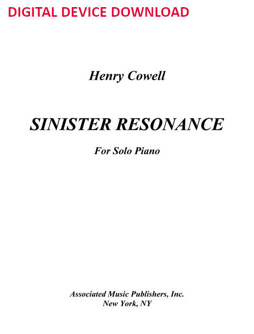Sinister Resonance - Digital (Not Printable)