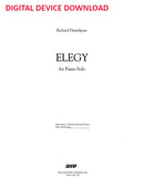 Elegy (for Solo Piano) - Digital (Not Printable)