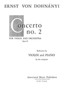 Concerto No. 2  for Violin & Orchestra, Op. 43 - set (solo part and piano reduction)