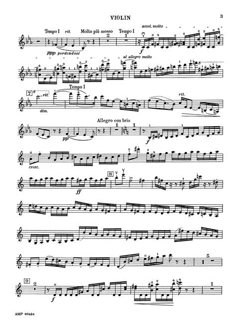 Concerto No. 2  for Violin & Orchestra, Op. 43 - set (solo part and piano reduction)