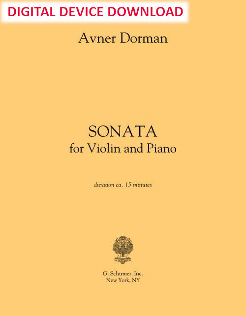 Sonata for Violin and Piano - Digital (Not Printable)
