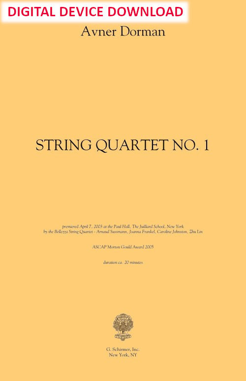 String Quartet No. 1 - Digital (Not Printable)