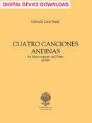 Cuatro Canciones Andinas - Digital (Not Printable)