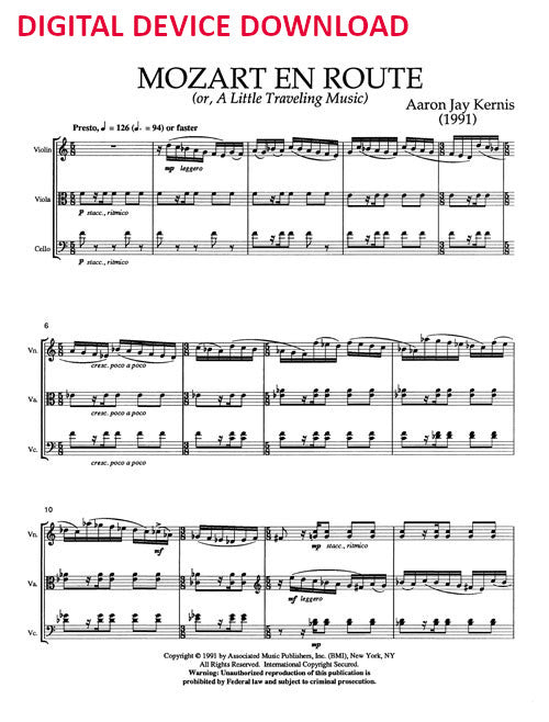 Mozart en Route - Digital (Not Printable)