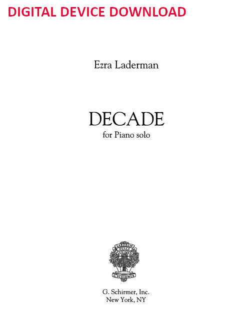 Decade - Digital (Not Printable)
