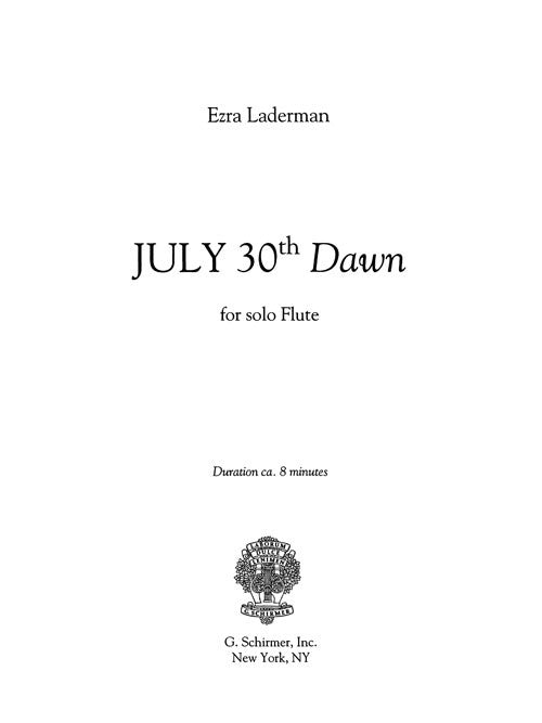 July Thirtieth “Dawn” - Digital (Not Printable)