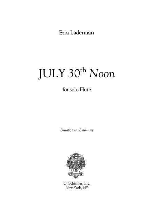 July Thirtieth “Noon” - Digital (Not Printable)