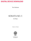 Sonata No. 3 for Piano - Digital (Not Printable)