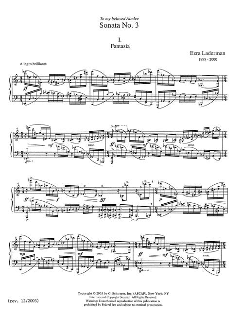 Sonata No. 3 for Piano - Digital