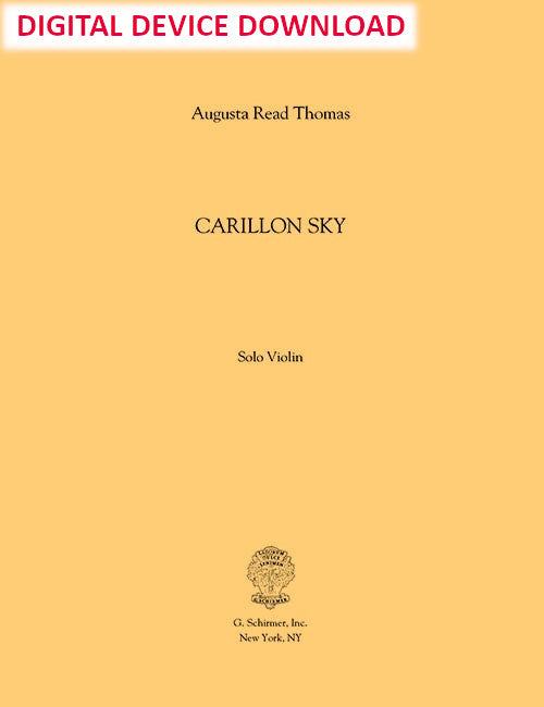 Carillon Sky (violin version) - solo part (violin) - Digital