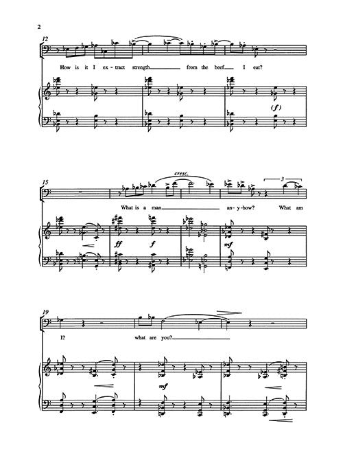 Whitman Songs - Digital (Not Printable)