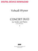Concert Duo for Violin and Piano - Digital (Not Printable)