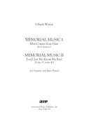 Memorial Music - set of four playing scores