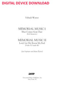 Memorial Music - set of four playing scores - Digital (Not Printable)