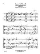 Memorial Music - set of four playing scores