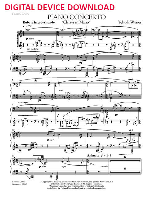 Piano Concerto “Chiavi in Mano” - Digital