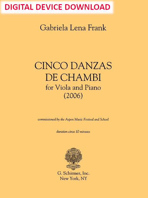 Cinco Danzas de Chambi - Digital (Not Printable)