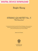 String Quartet No. 5, "The Miraculous" - Digital (Not Printable)