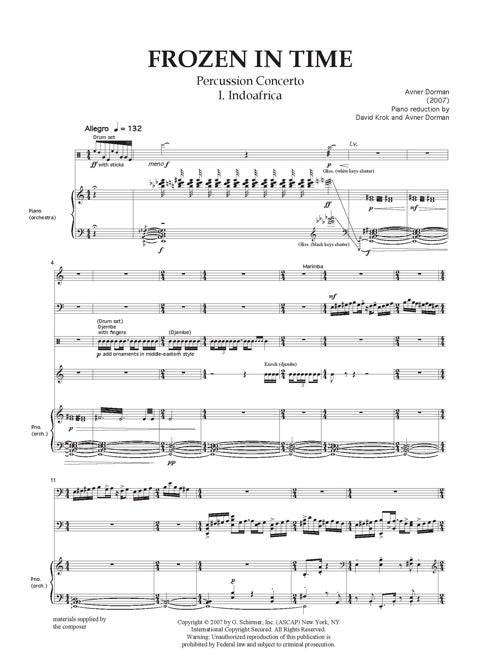 Frozen in Time - piano score only - Digital