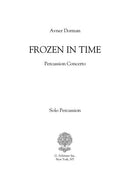 Frozen in Time - solo part (percussion) - Digital (Not Printable)