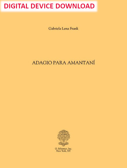 Adagio para Amantani, for cello and piano - (3rd movement from Compadrazgo) - Digital (Not Printable)