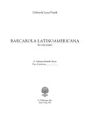 Barcarola Latinoamericana - Digital (Not Printable)