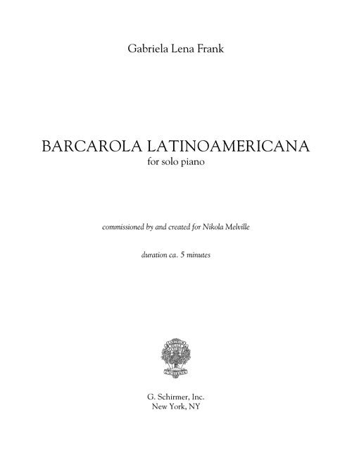 Barcarola Latinoamericana - Digital