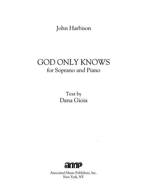 God Only Knows - Digital (Not Printable)
