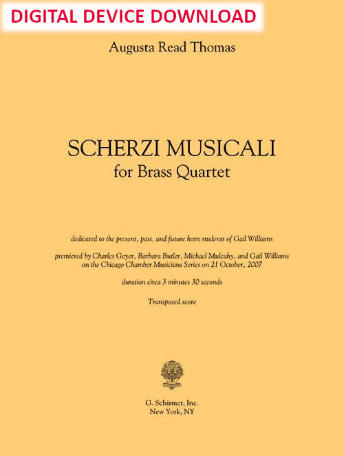 Scherzi Musicali - Digital (Not Printable)