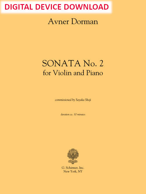 Sonata No. 2 for Violin and Piano - Digital (Not Printable)