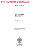 Elegy for Solo Bassoon - Digital (Not Printable)
