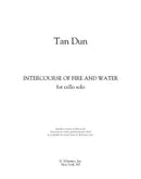 Intercourse of Fire and Water for solo cello - Digital (Not Printable)
