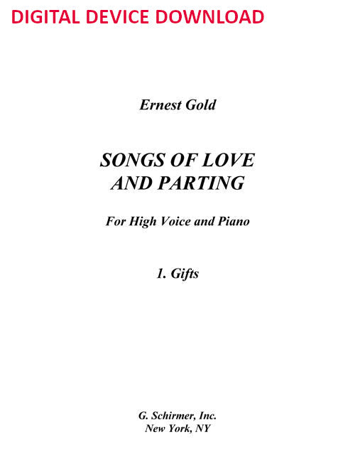 Gifts (from “Songs of Love and Parting”) - Digital