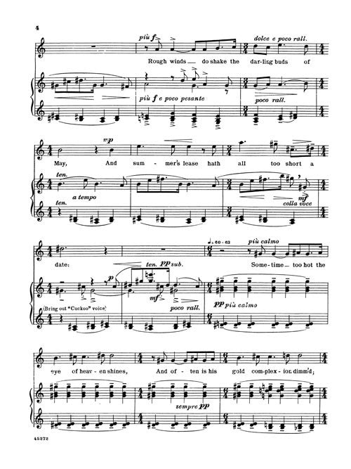 Shall I Compare Thee (from “Songs of Love and Parting”) - Digital (Not Printable)